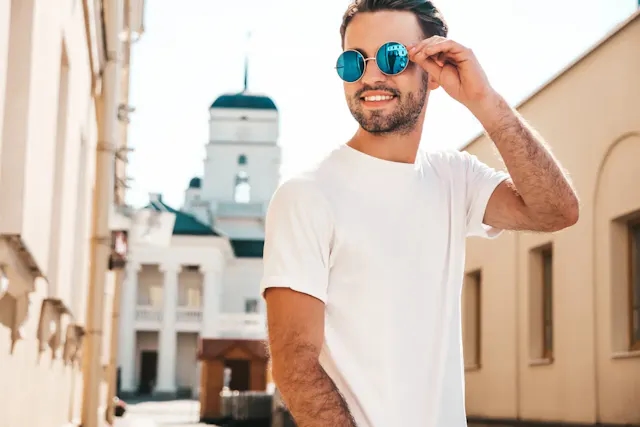 Young man with sunglasses